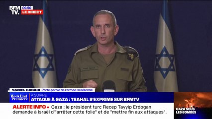 "Les forces humanitaires rentreront aujourd'hui par le sud de Gaza", indique le porte-parole de l'armée israélienne