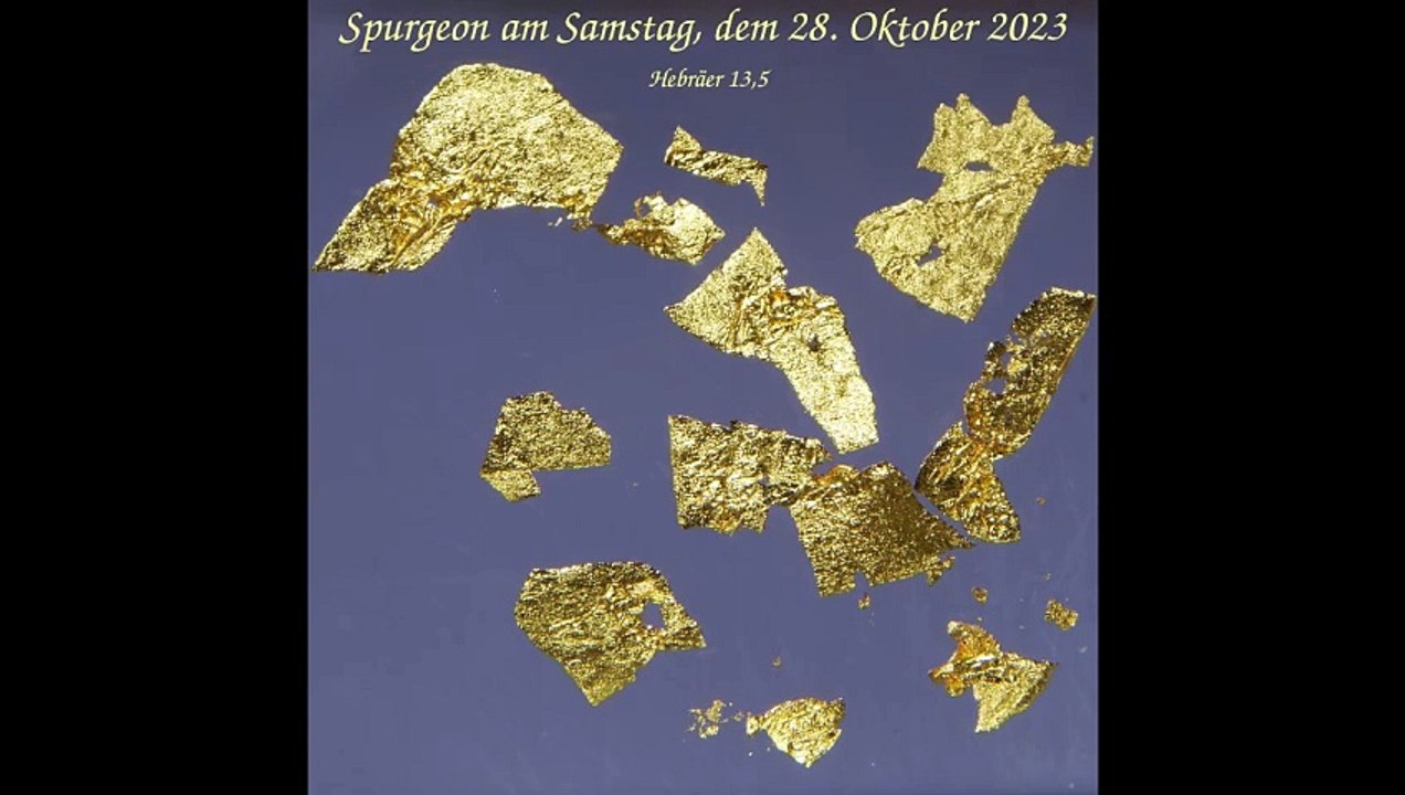 Spurgeon am Samstag, dem 28. Oktober 2023