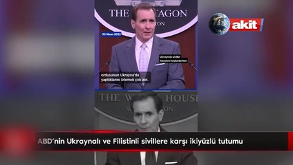 Ukrayna’ya öyle Filistin’e böyle! İşte ABD alçaklığının özeti