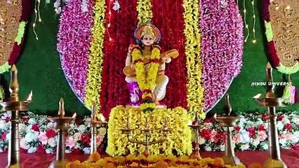 குழித்துறையில் நவராத்திரி பவனியை வரவேற்பதற்காக வைக்கப்பட்ட லட்சுமி அம்மன் #kuzhithurai #navaratri