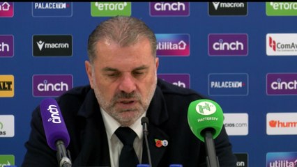Ange Postecoglou on Spurs hard fought 2-1 win over Palace