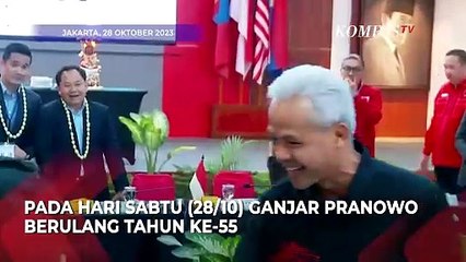 Reaksi Ganjar Tiba-Tiba Dinyanyikan Ulang Tahun oleh Wartawan