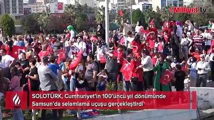 Cumhuriyet'in 100’üncü yılında SOLOTÜRK'ten selamlama uçuşu