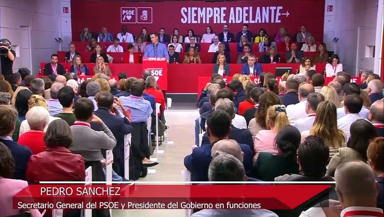 Sánchez defiende la amnistía ante el Comité federal del PSOE: "En el nombre de España"