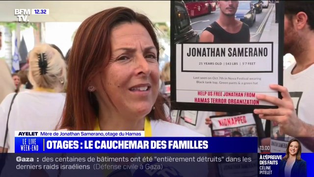 Familles des otages: On ne va pas abandonner indique Ayelet, mère de Jonathan Samerano, otage du Hamas