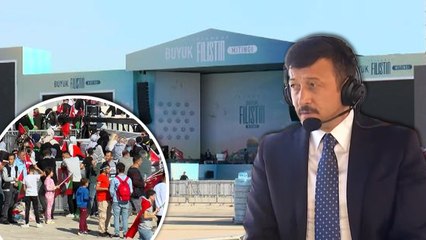 İstanbul'da Büyük Filistin Mitingi... AK Parti Genel Başkan Yardımcısı Hamza Dağ açıklamalarda bulundu