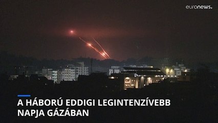 Download Video: Az eddigi legerősebb támadást indította Izrael a Gázai övezet ellen