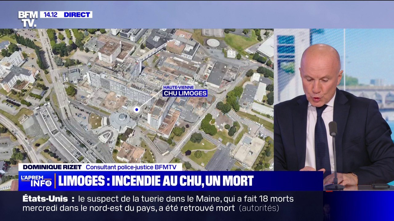 Un incendie s'est déclaré au CHU de Limoges fai...
