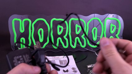 Custom Horror LED Neon Sign by Pumpkingdomstudio | #spookyspot 2023