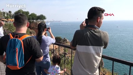 Antalya'da denizde 100'üncü yıl kutlaması