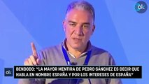 Bendodo: “La mayor mentira de Pedro Sánchez es decir que habla en nombre España y por los intereses de España”
