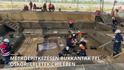 13 ezer éves csontvázakat találtak a chilei főváros új metróvonala alatt