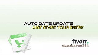 AUTO DATE UPADTE - Learn Excel with Kalim - Microsoft Excel Presentation 1