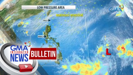 Magpapaulan sa bansa bukas ang amihan, trough ng LPA at localize thunderstorms ayon sa PAGASA | GMA Integrated News Bulletin