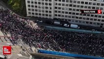 Londra'da binlerce kişinin katıldığı Filistin'e destek gösterisi