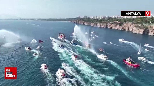 Antalya'da 100’üncü Yıla Özel Deniz Korteji