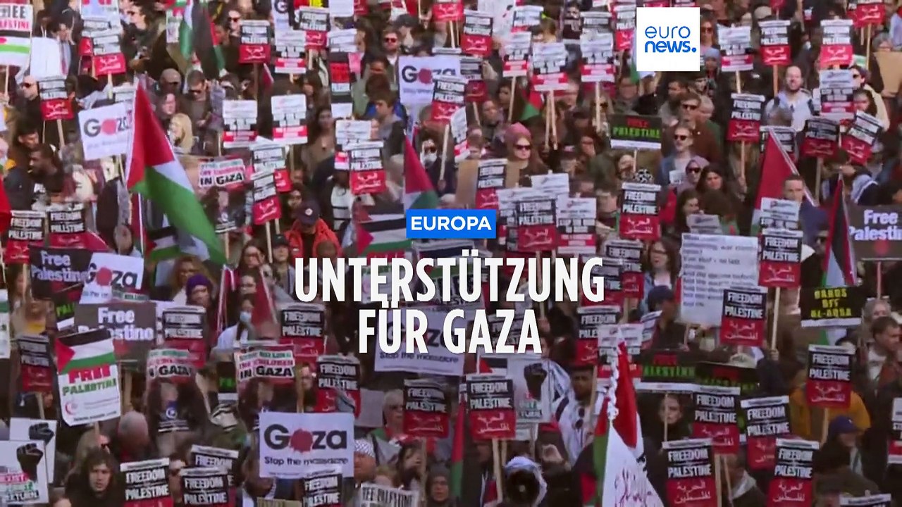 London, Paris, Rom: Tausende bei Unterstützungskundgebungen für Menschen in Gaza