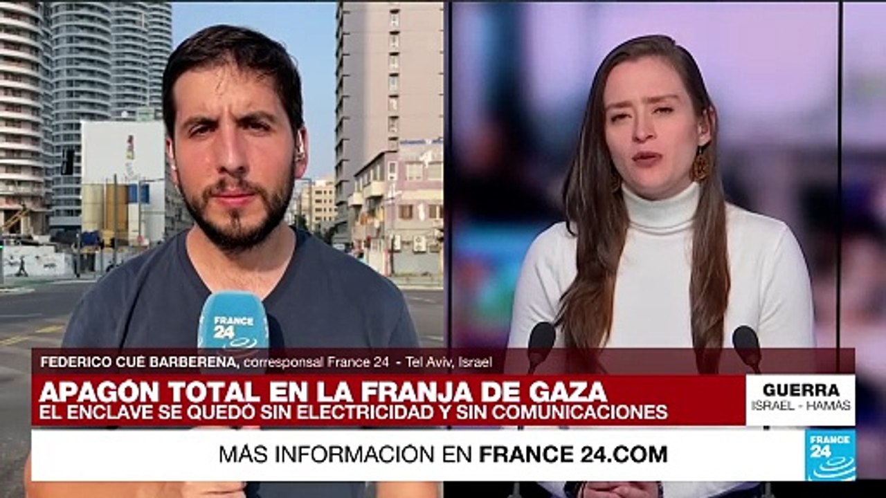 Informe desde Tel Aviv: Israel ejecuta intensos ataques contra Gaza; el enclave está en apagón total