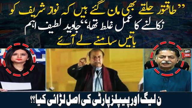 Taqatwar halqe bhi maan gaye hain Nawaz Sharif ko nikalna ghalat tha, Javed Latif