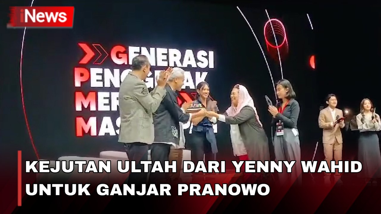 Kejutan Ulang Tahun Bacapres Perindo Ganjar Pranowo dari Yenny Wahid di Acara GPMMD