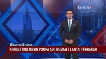 Korsleting Mesin Pompa Air, Rumah 2 Lantai di Jakarta Timur Ludes Terbakar