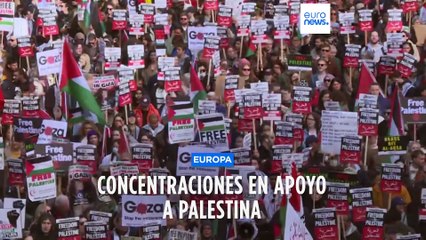 Download Video: Manifestaciones en apoyo a Palestina en Italia, Francia y el Reino Unido