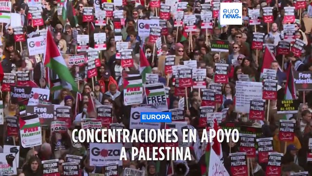 Manifestaciones en apoyo a Palestina en Italia, Francia y el Reino Unido