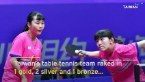 Taiwan's Table Tennis Team Shines at Asian Para Games