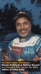Five-time Dakar Rally champions Nasser Al Attiyah and Mathieu Baumel change their car for 2024 edition