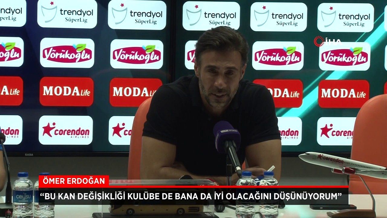 Alanyaspor Teknik Direktörü Ömer Erdoğan istifasını açıkladı
