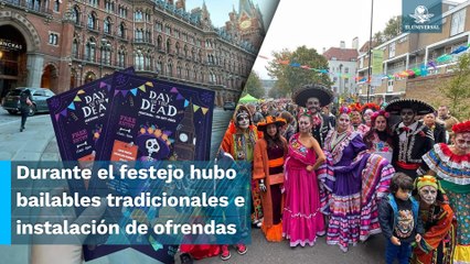 Celebran Día de Muertos en Londres