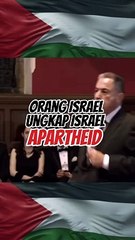 Pernyataan Gideon Levy di debat di Oxford Union menjelaskan tentang peraturan Apartheid