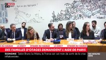 Une dizaine de familles d'otages franco-israéliens détenus par le mouvement palestinien Hamas ont été reçues aujourd'hui à l'Assemblée nationale par plusieurs élus et par sa présidente Yaël Braun-Pivet