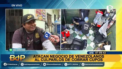 Ate: atacan a extranjeros que se encontraban dentro de barbería
