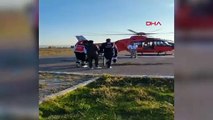 Muş'ta Tip 1 Aort Diseksiyonu Tanısı Konulan Hastaya Ambulans Helikopterle Nakil