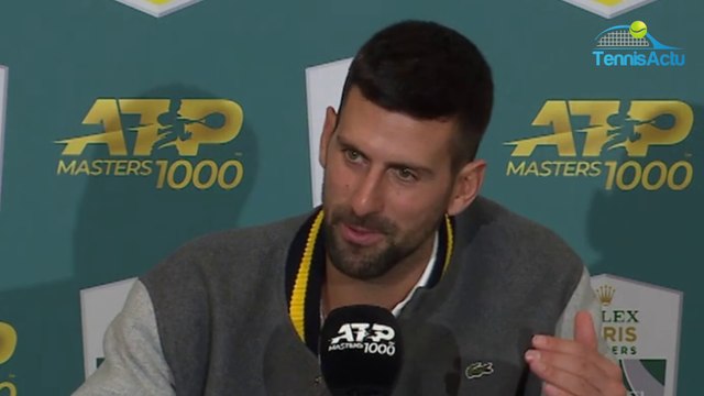 Rolex Paris Masters 2023 - Novak Djokovic : Je suis très fier que Rafael Nadal mon plus grand rival dise cela qu'il n'y ait plus de débat