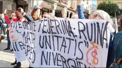 Protesta en Piedrahíta por las obras de arte del convento de carmelitas