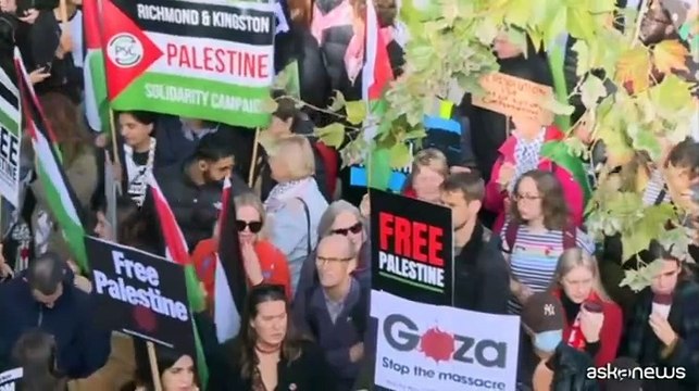 A Londra manifestazione a sostegno dei palestinesi