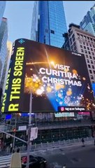 Curitiba brilha em Times Square: Natal da capital paranaense é destaque internacional!