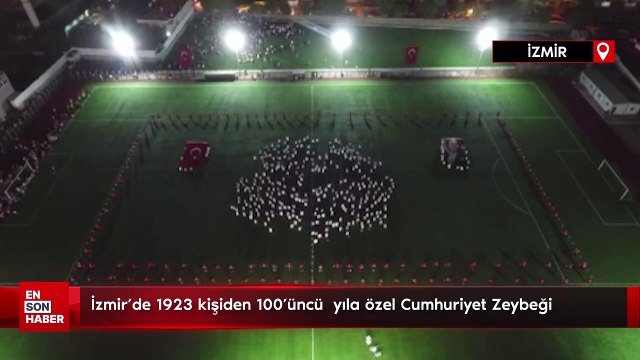 İzmir’de 1923 kişiden 100'üncü yıla özel Cumhuriyet Zeybeği