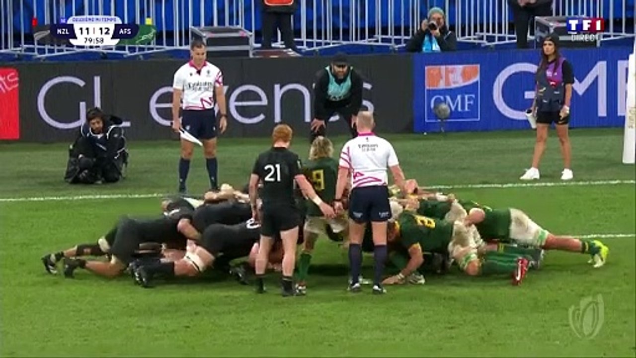 Dernière action de la coupe du monde de rugby 2023: l'Afrique du sud championne du monde face à la Nouvelle Zélande