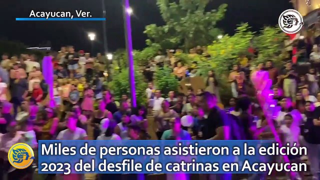 Miles de personas asistieron a la edición 2023 del desfile de catrinas en Acayucan