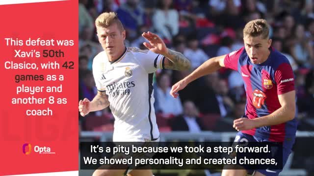 Xavi insists Clasico a step forward for Barcelona despite late defeat