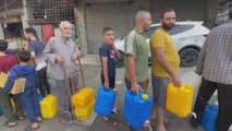 طوابير طويلة في مدينة #غزة للحصول على الماء مع قلته وصعوبة الحصول عليه #العربية