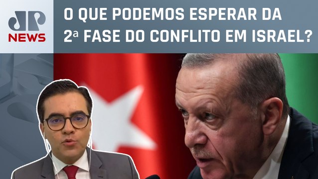 Presidente da Turquia declara apoio ao Hamas na guerra no Oriente Médio; Vilela analisa