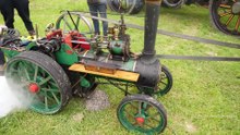 Miniature Traction Engine and Threshing Mill