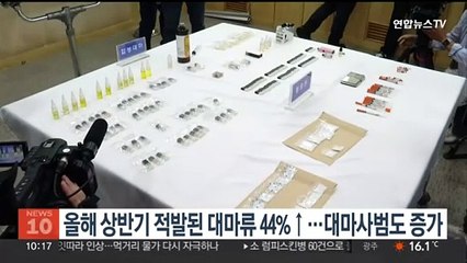 올해 상반기 적발된 대마류 44%↑…대마사범도 증가