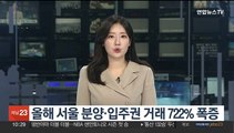 올해 서울 분양·입주권 거래 722% 폭증