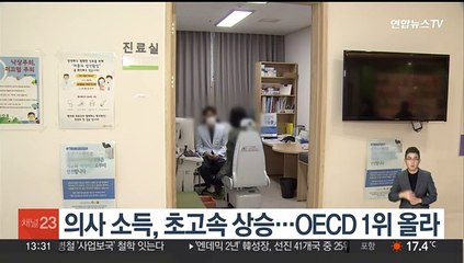 의사 소득, 초고속 상승…OECD 1위 올라