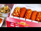 ASMR MUKBANG| Rosé Noodles Tteokbokki, Hot dog(Whole Cheese, Sweet potato, Potato), Rice Balls.